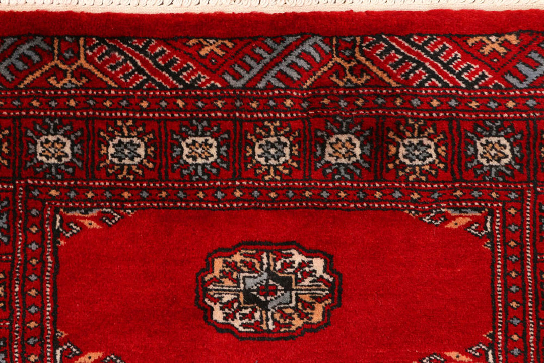 Red Bokhara 2'  6" x 9'  2" - No. QA50265