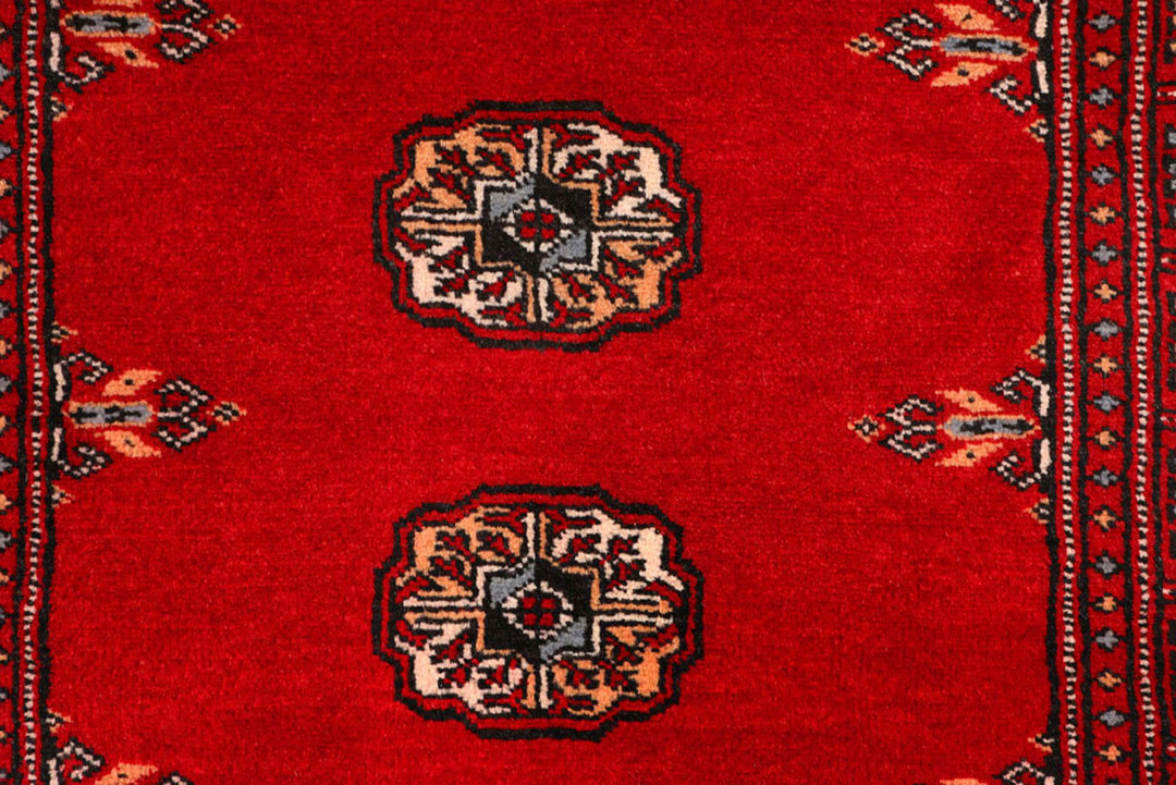 Red Bokhara 2'  6" x 9'  2" - No. QA50265