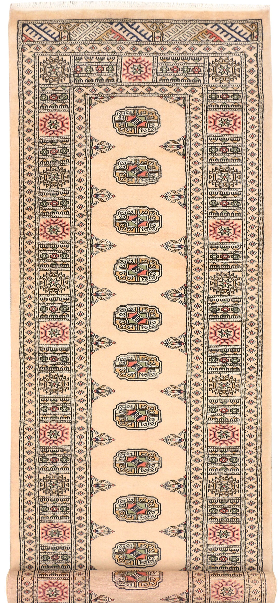 Antique White Bokhara 2' 8 x 9' 3 - No. 45352 - ALRUG Rug Store