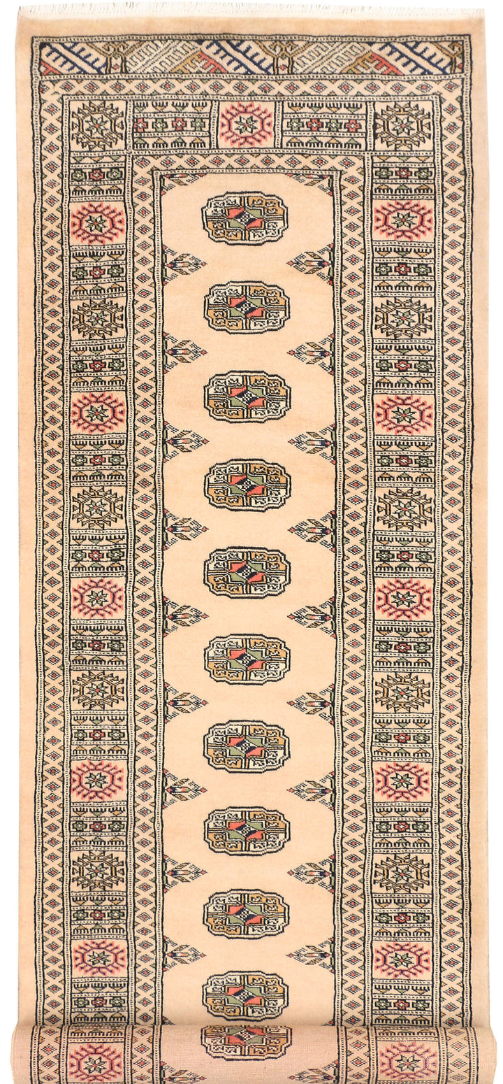 Antique White Bokhara 2' 8 x 9' 3 - No. 45352 - ALRUG Rug Store