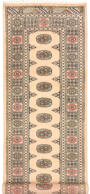 Antique White Bokhara 2' 8 x 9' 3 - No. 45352 - ALRUG Rug Store