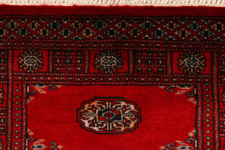 Red Bokhara 2' 7 x 9' 5 - No. 45353 - ALRUG Rug Store