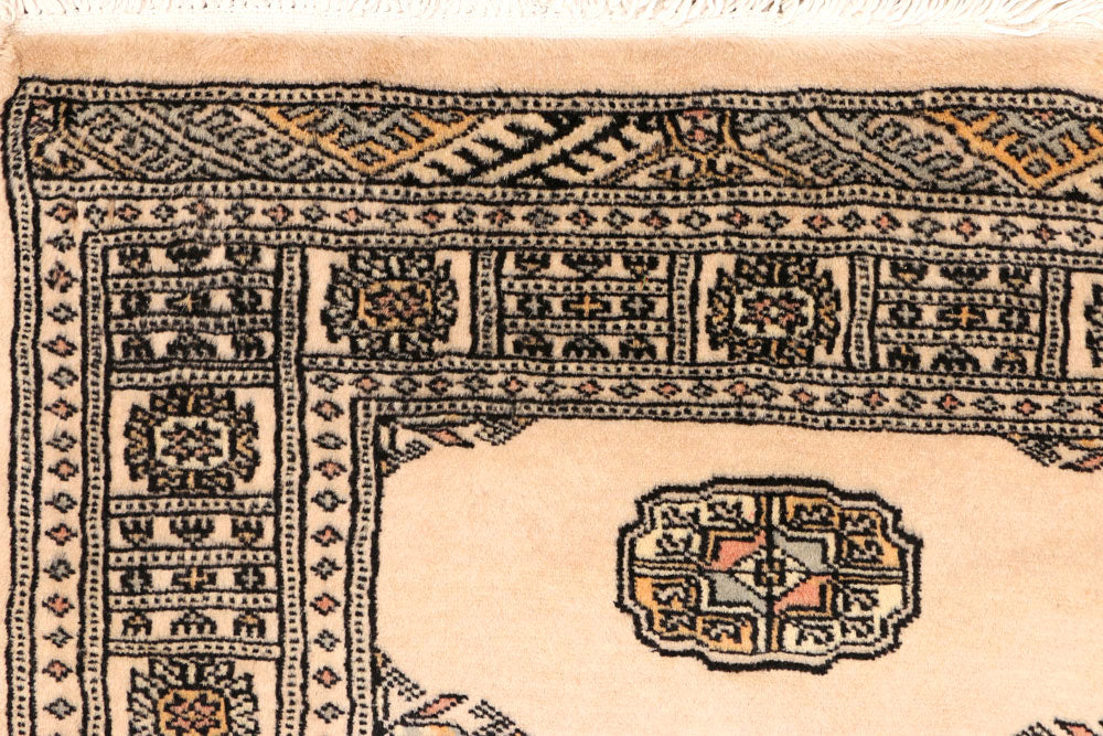 Antique White Bokhara 2' 7 x 8' 8 - No. 45354 - ALRUG Rug Store