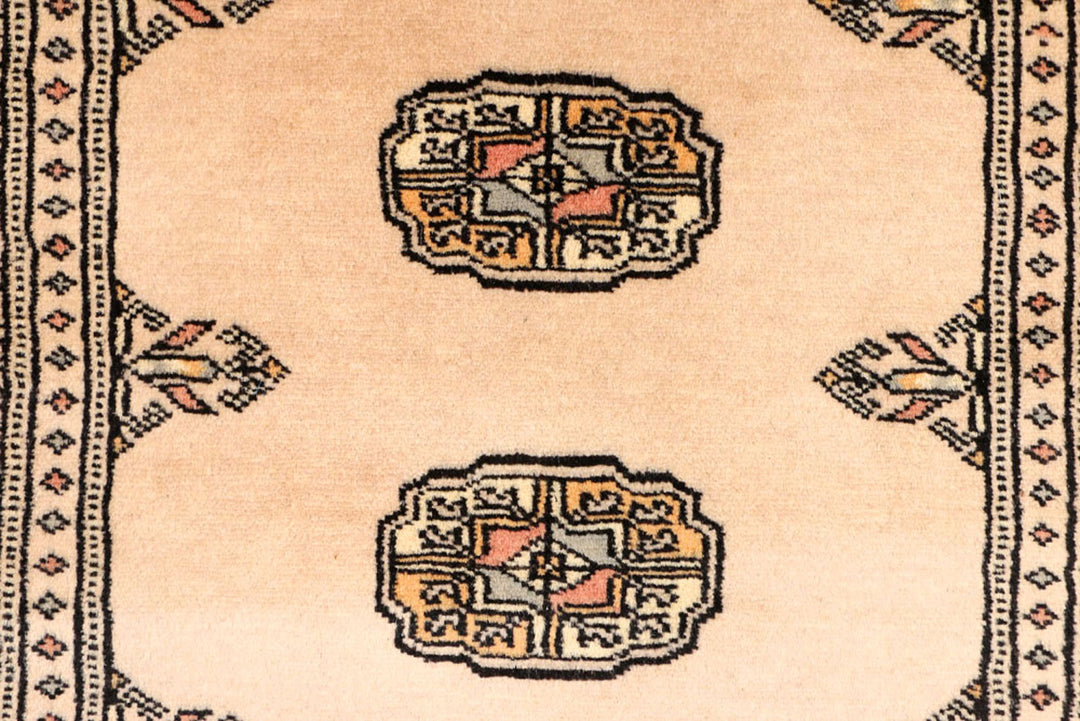 Antique White Bokhara 2'  7" x 8'  8" - No. QA99364