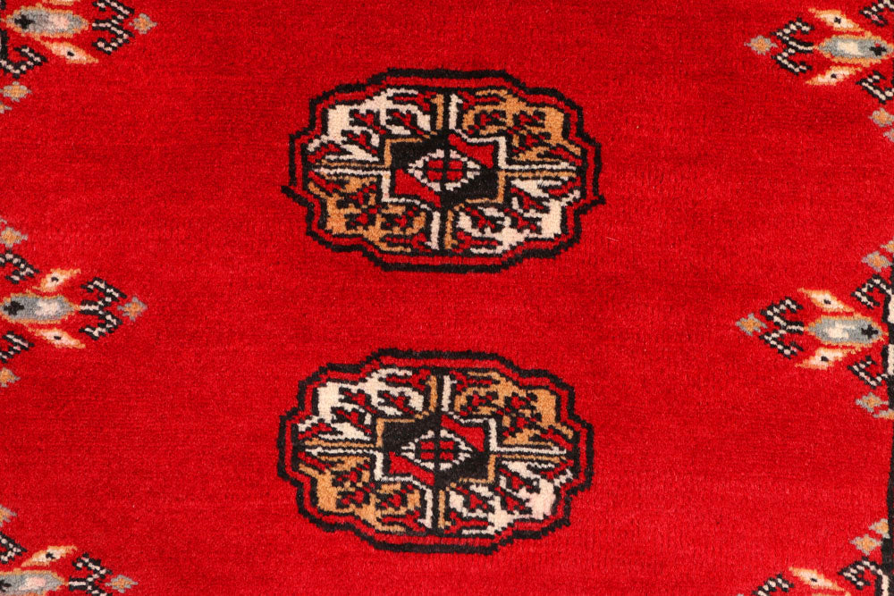 Red Bokhara 2' 7 x 9' 1 - No. 45355 - ALRUG Rug Store