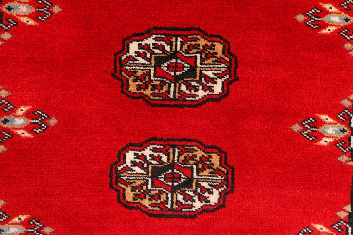 Red Bokhara 2' 7 x 9' 1 - No. 45355 - ALRUG Rug Store
