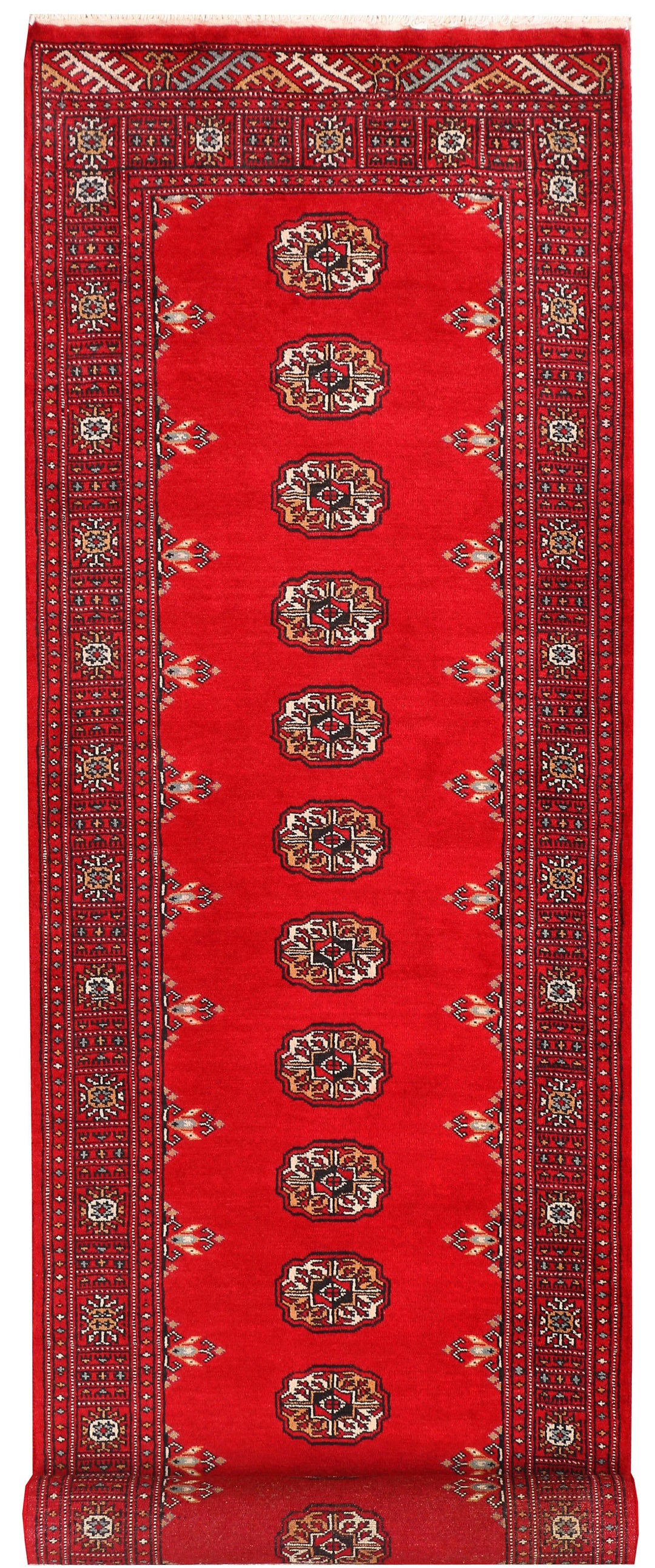 Red Bokhara 2' 7 x 9' 1 - No. 45355 - ALRUG Rug Store