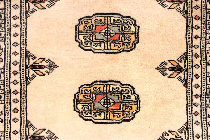 Antique White Bokhara 2' 7 x 8' 8 - No. 45358 - ALRUG Rug Store