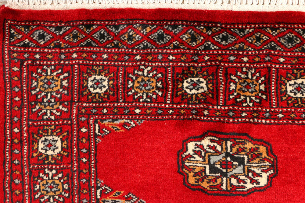Dark Red Bokhara 2' 7 x 9' 4 - No. 45359 - ALRUG Rug Store