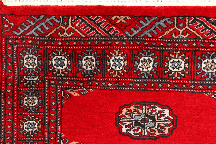 Red Bokhara 2' 6 x 9' 1 - No. 45363 - ALRUG Rug Store