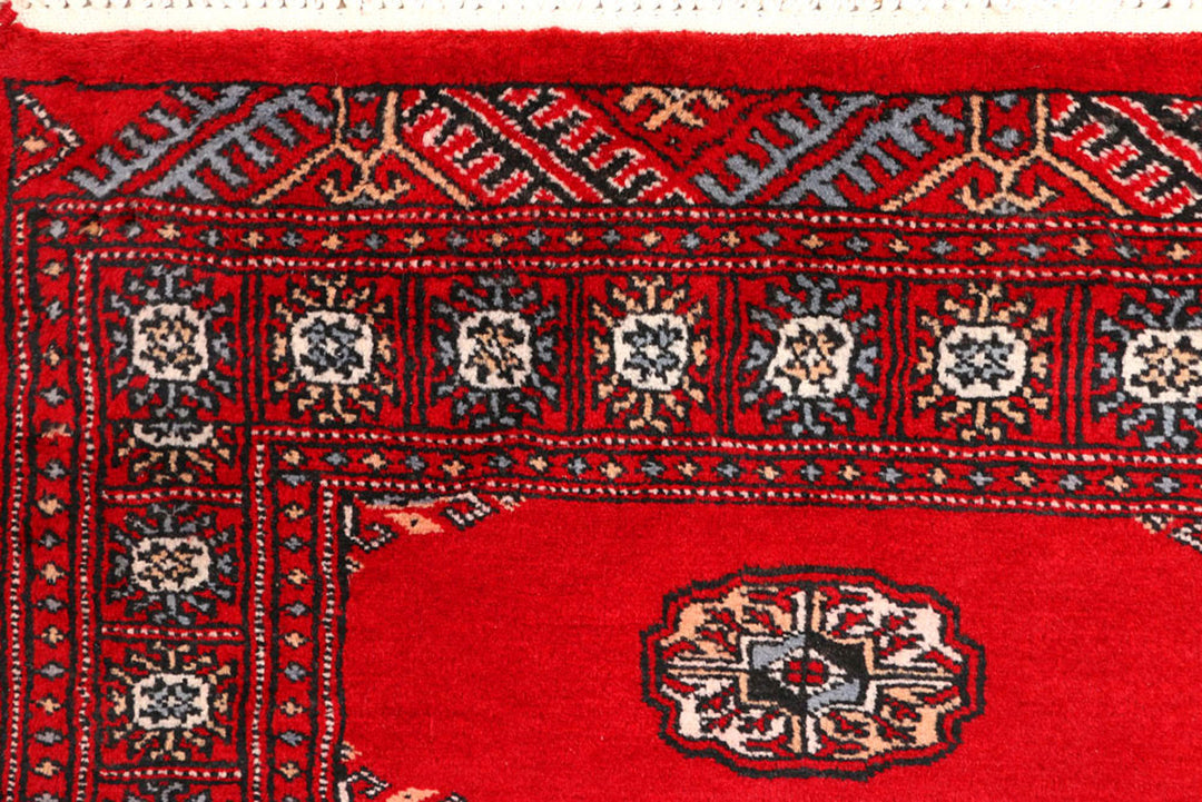 Red Bokhara 2'  6" x 9'  1" - No. QA91626