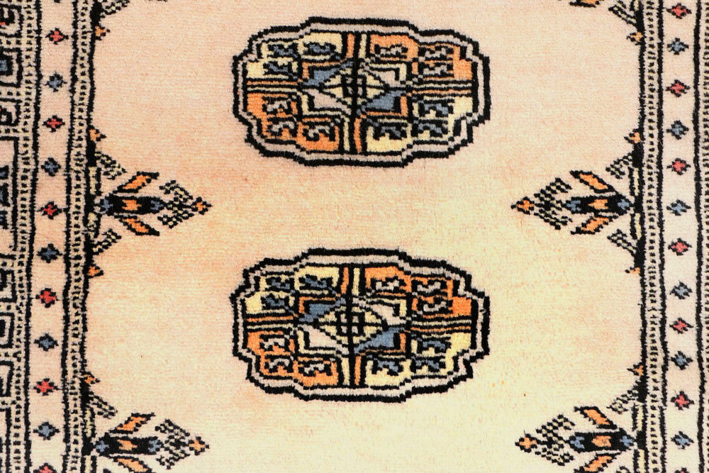 Antique White Bokhara 2' 6 x 9' 5 - No. 45364 - ALRUG Rug Store