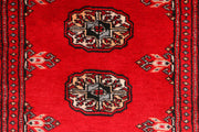 Dark Red Bokhara 2'  7" x 8'  9" - No. QA83354
