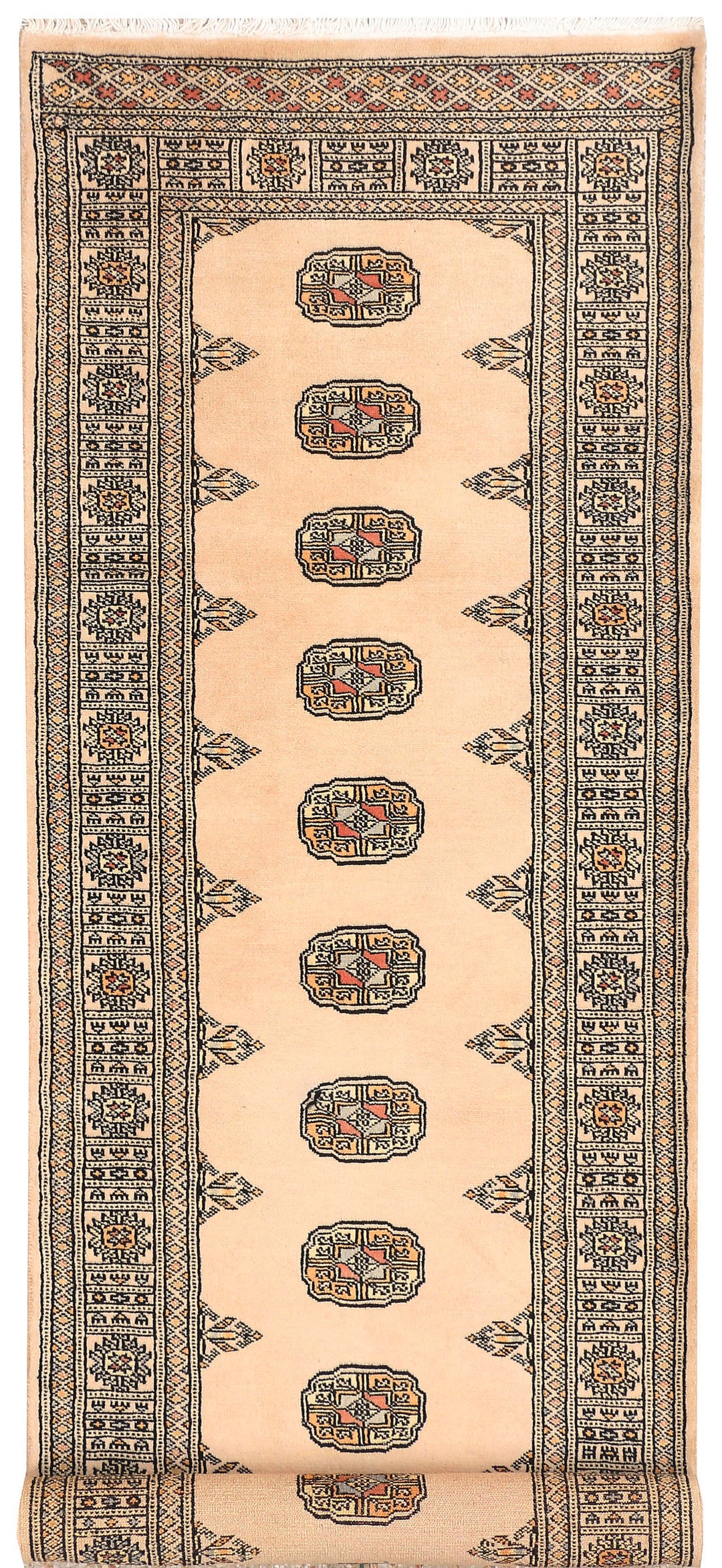 Navajo White Bokhara 2' 7 x 8' 6 - No. 45368 - ALRUG Rug Store