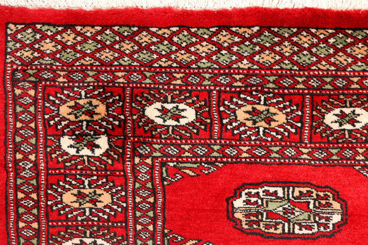 Dark Red Bokhara 2' 8 x 9' 3 - No. 45369 - ALRUG Rug Store