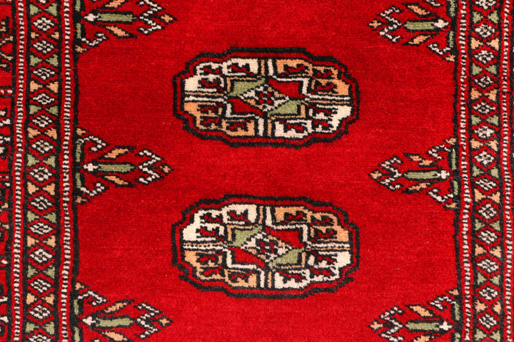 Dark Red Bokhara 2' 8 x 9' 3 - No. 45369 - ALRUG Rug Store