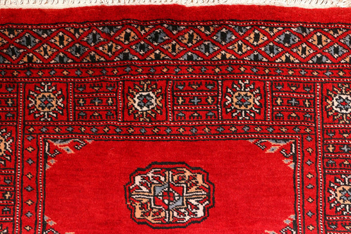 Red Bokhara 2'  7" x 8'  10" - No. QA85418