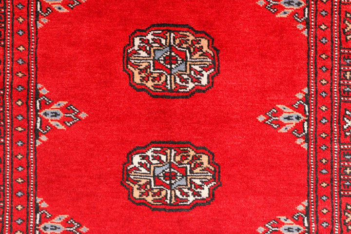 Red Bokhara 2' 7 x 8' 10 - No. 45371 - ALRUG Rug Store