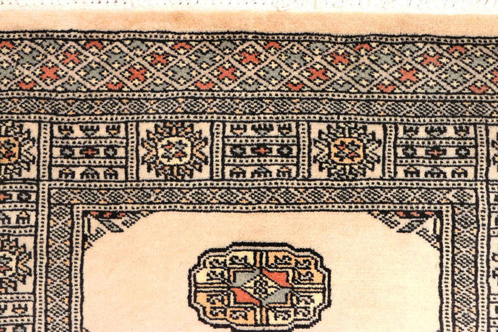 Antique White Bokhara 2' 7 x 8' 8 - No. 45374 - ALRUG Rug Store