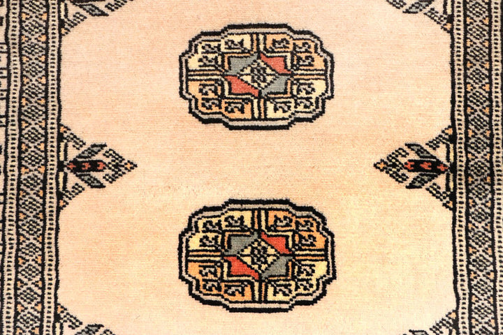 Antique White Bokhara 2' 7 x 8' 8 - No. 45374 - ALRUG Rug Store