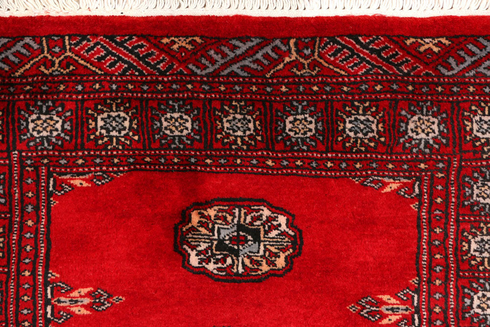 Red Bokhara 2' 6 x 9' 1 - No. 45381 - ALRUG Rug Store