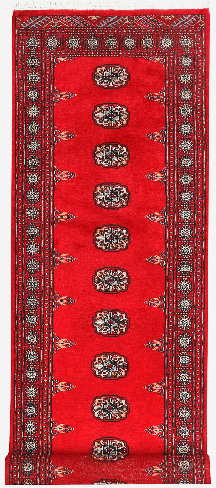 Red Bokhara 2' 6 x 9' 1 - No. 45381 - ALRUG Rug Store