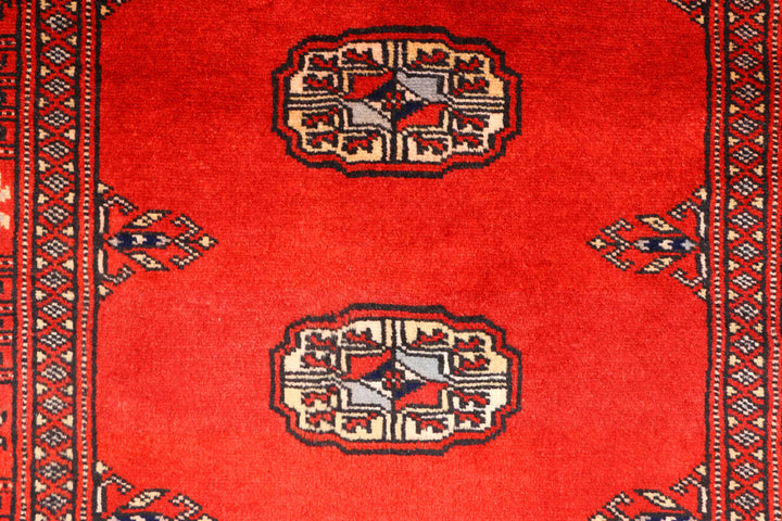 Firebrick Bokhara 2' 7 x 9' 3 - No. 45382 - ALRUG Rug Store