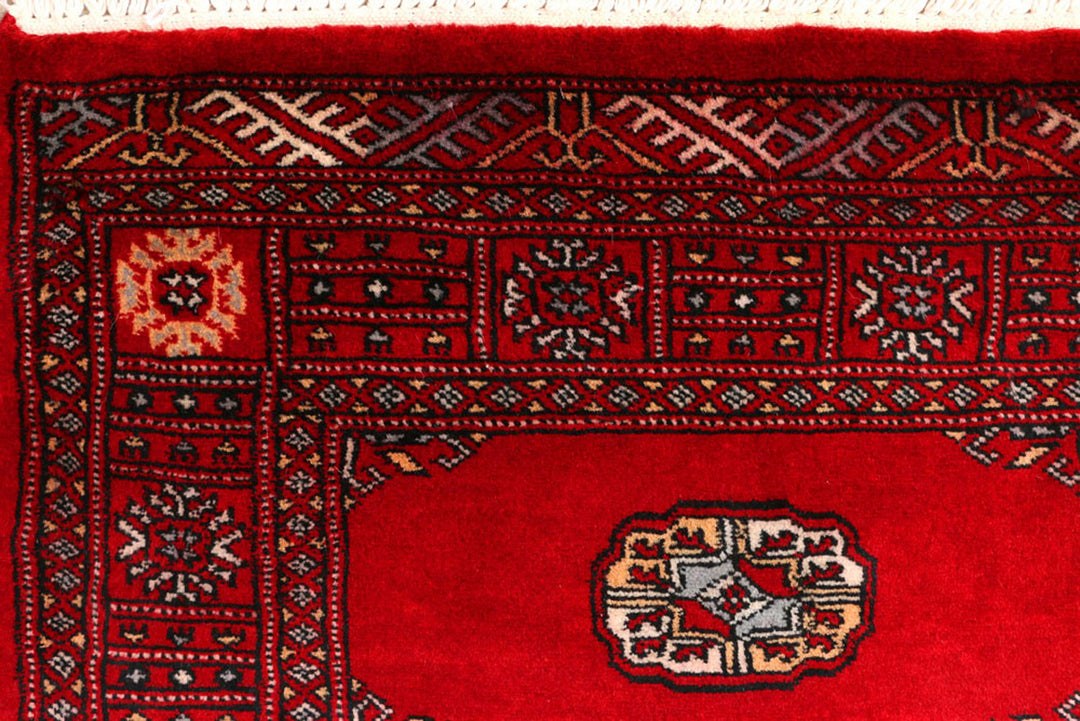 Dark Red Bokhara 2'  7" x 9'  3" - No. QA23266