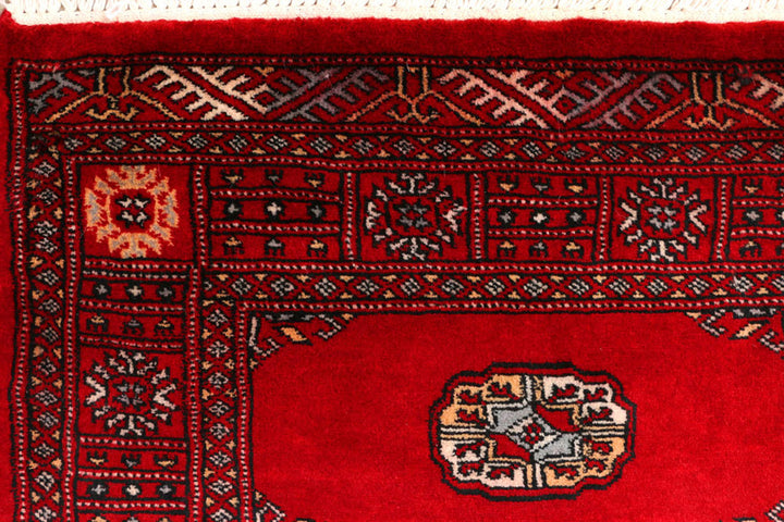 Dark Red Bokhara 2'  7" x 9'  3" - No. QA23266