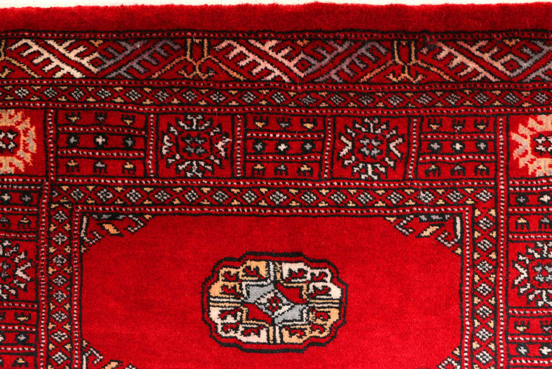 Dark Red Bokhara 2'  7" x 9'  3" - No. QA23266