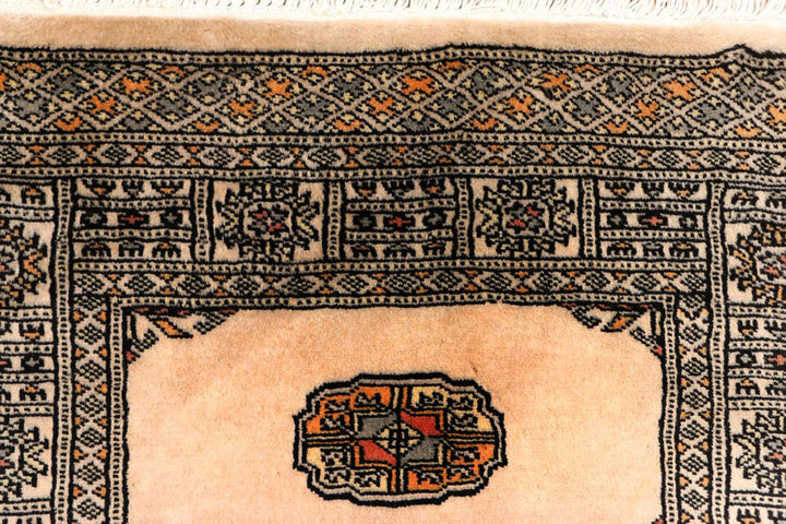 Antique White Bokhara 2'  7" x 8'  7" - No. QA70758