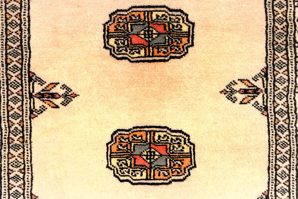 Antique White Bokhara 2' 7 x 8' 7 - No. 45385 - ALRUG Rug Store