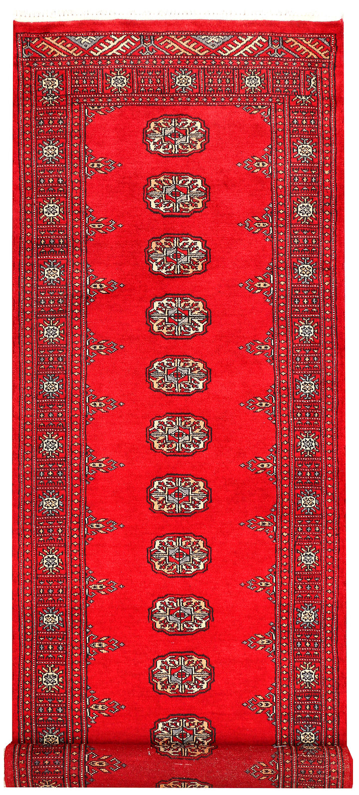 Red Bokhara 2' 7 x 8' 10 - No. 45386 - ALRUG Rug Store