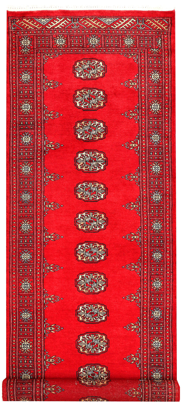 Red Bokhara 2'  7" x 8'  10" - No. QA13632