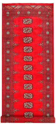 Red Bokhara 2' 7 x 8' 10 - No. 45386 - ALRUG Rug Store