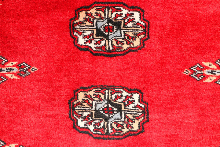 Red Bokhara 2' 6 x 9' 3 - No. 45388 - ALRUG Rug Store