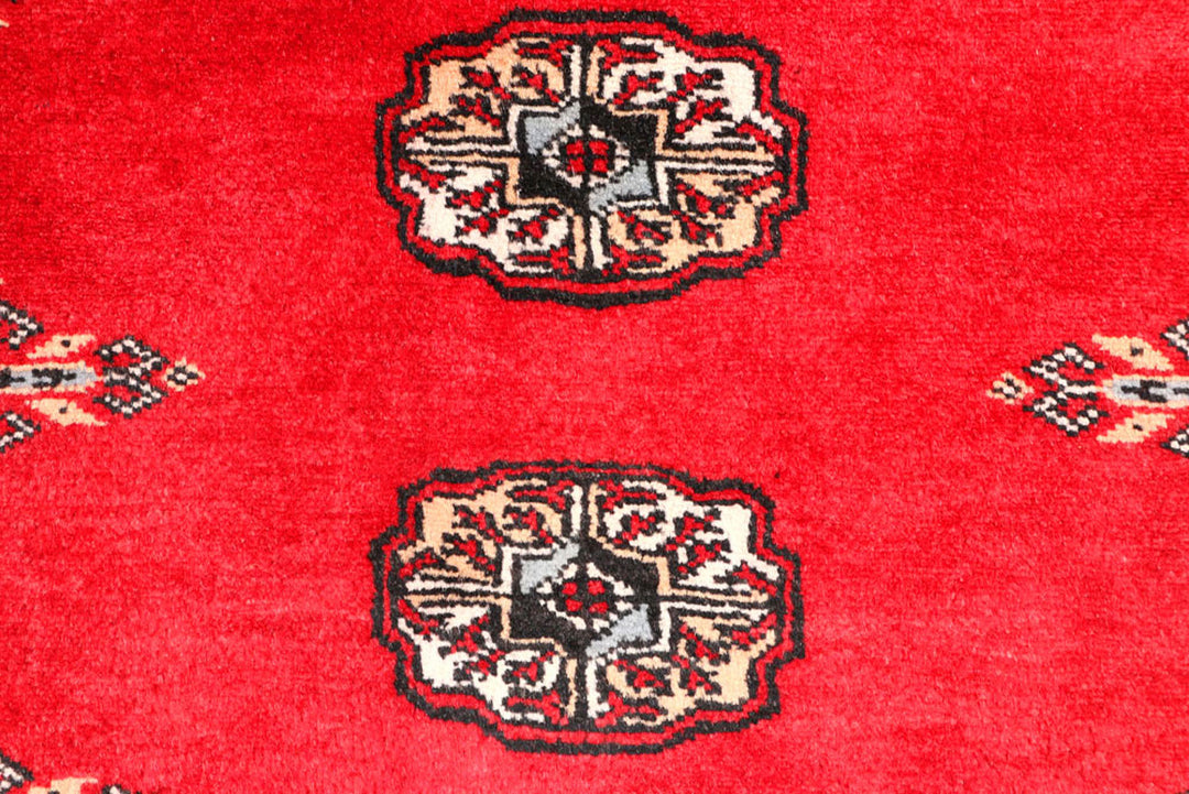 Red Bokhara 2'  6" x 9'  3" - No. QA90142