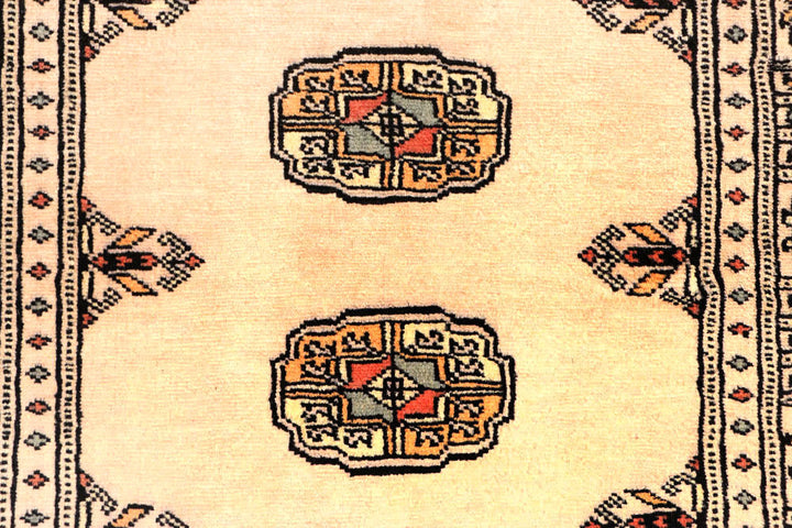 Antique White Bokhara 2' 7 x 9' 1 - No. 45389 - ALRUG Rug Store