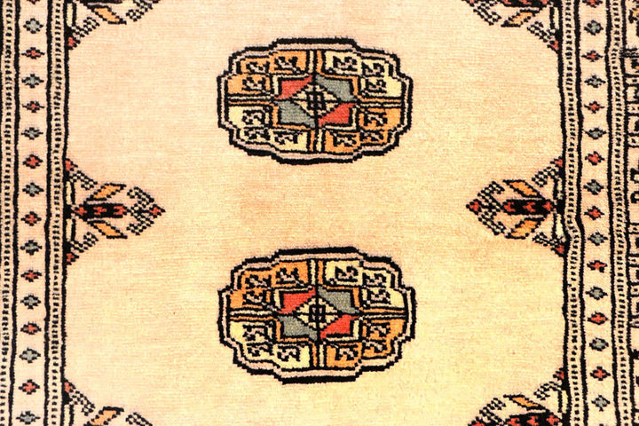 Antique White Bokhara 2'  7" x 9'  1" - No. QA93794