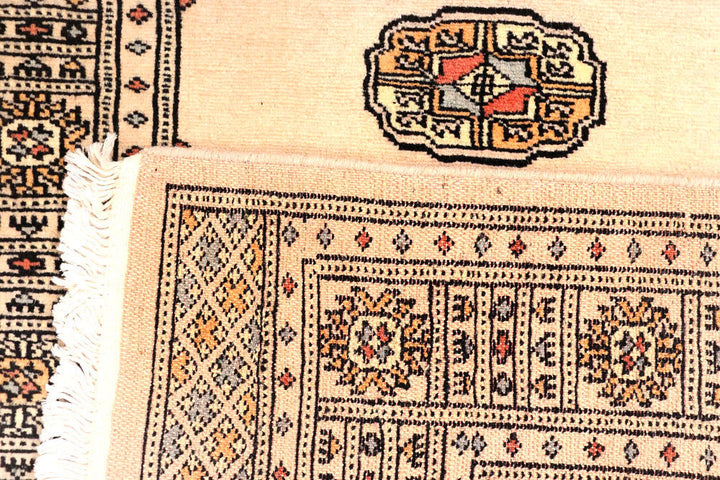 Antique White Bokhara 2' 7 x 9' 1 - No. 45389 - ALRUG Rug Store