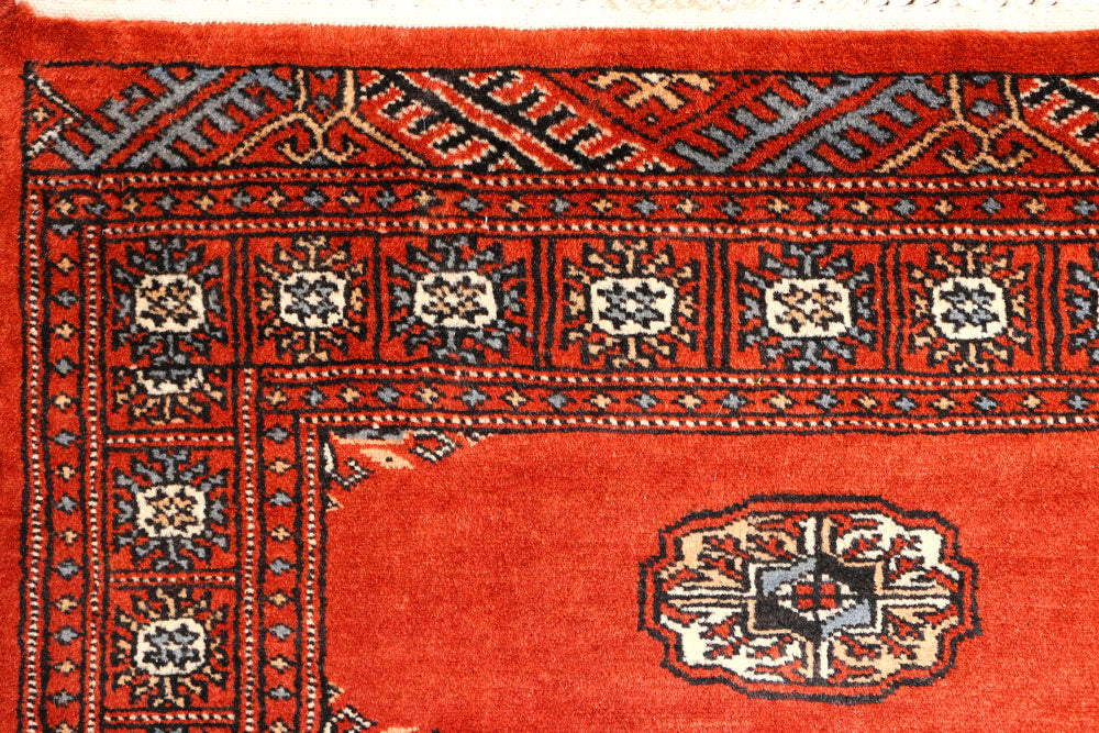 Firebrick Bokhara 2' 6 x 9' 3 - No. 45393 - ALRUG Rug Store