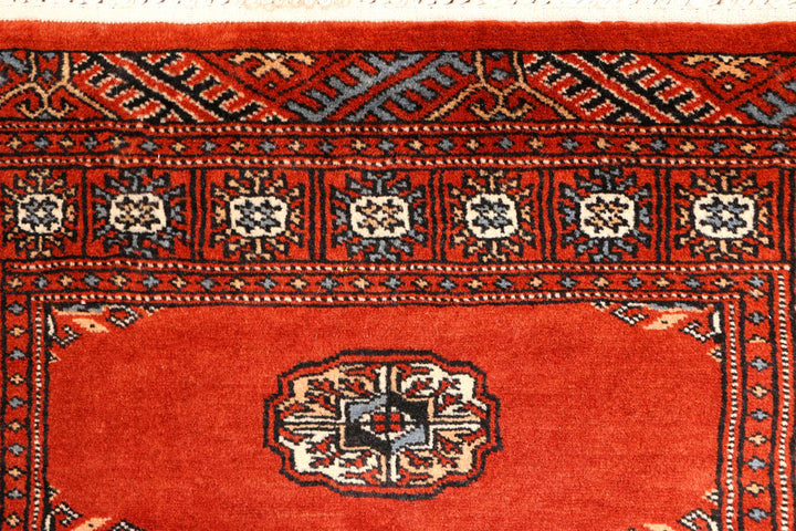 Firebrick Bokhara 2' 6 x 9' 3 - No. 45393 - ALRUG Rug Store