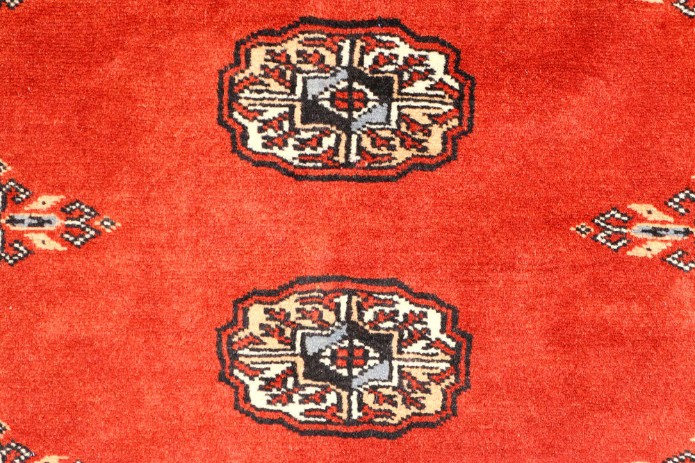 Firebrick Bokhara 2' 6 x 9' 3 - No. 45393 - ALRUG Rug Store