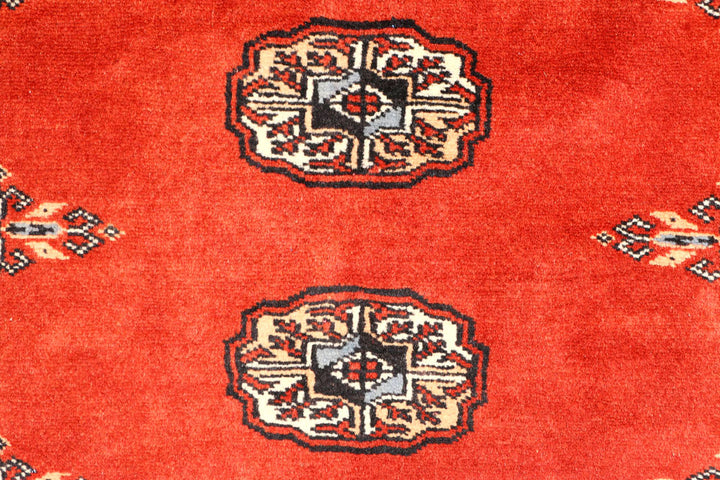 Firebrick Bokhara 2' 6 x 9' 3 - No. 45393 - ALRUG Rug Store