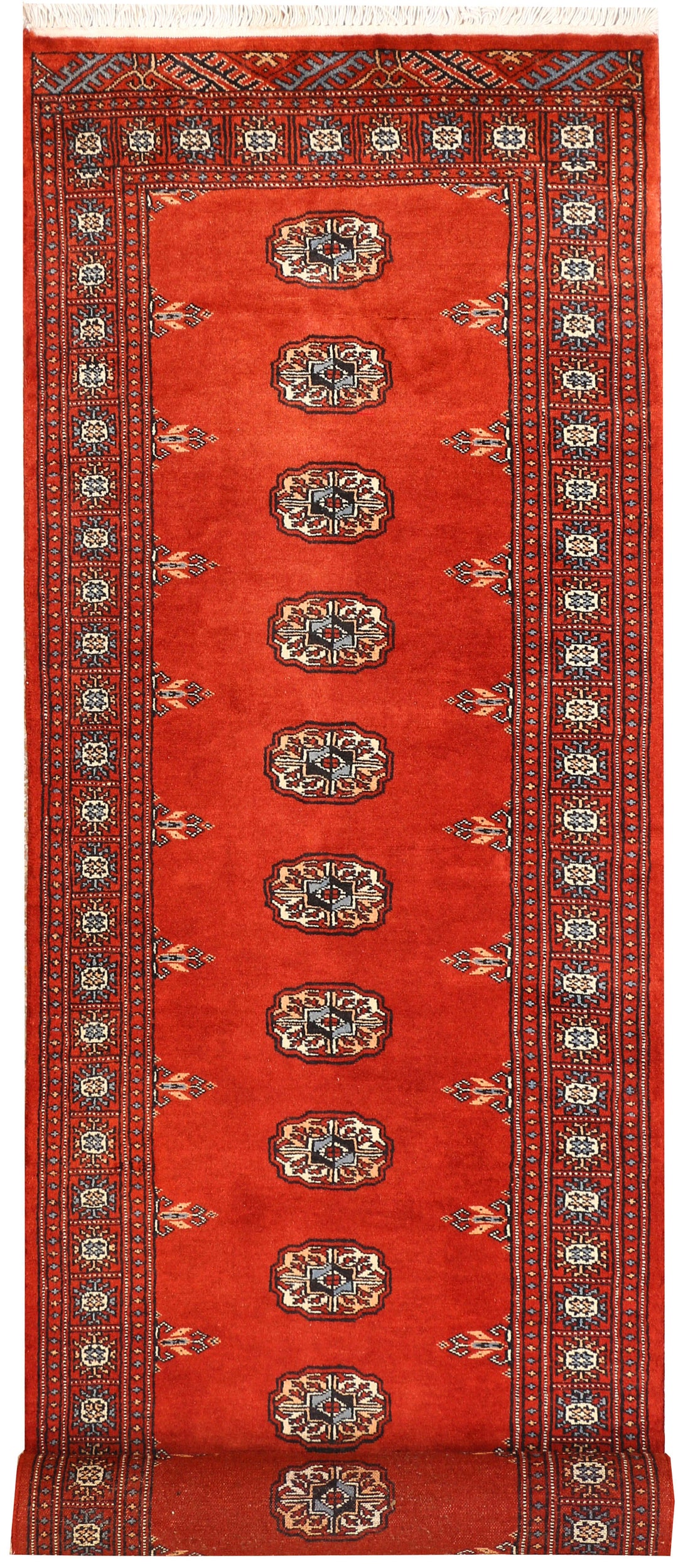 Firebrick Bokhara 2' 6 x 9' 3 - No. 45393 - ALRUG Rug Store