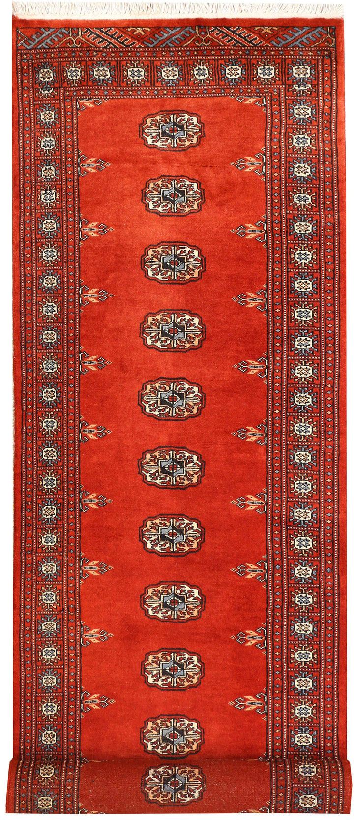 Firebrick Bokhara 2' 6 x 9' 3 - No. 45393 - ALRUG Rug Store