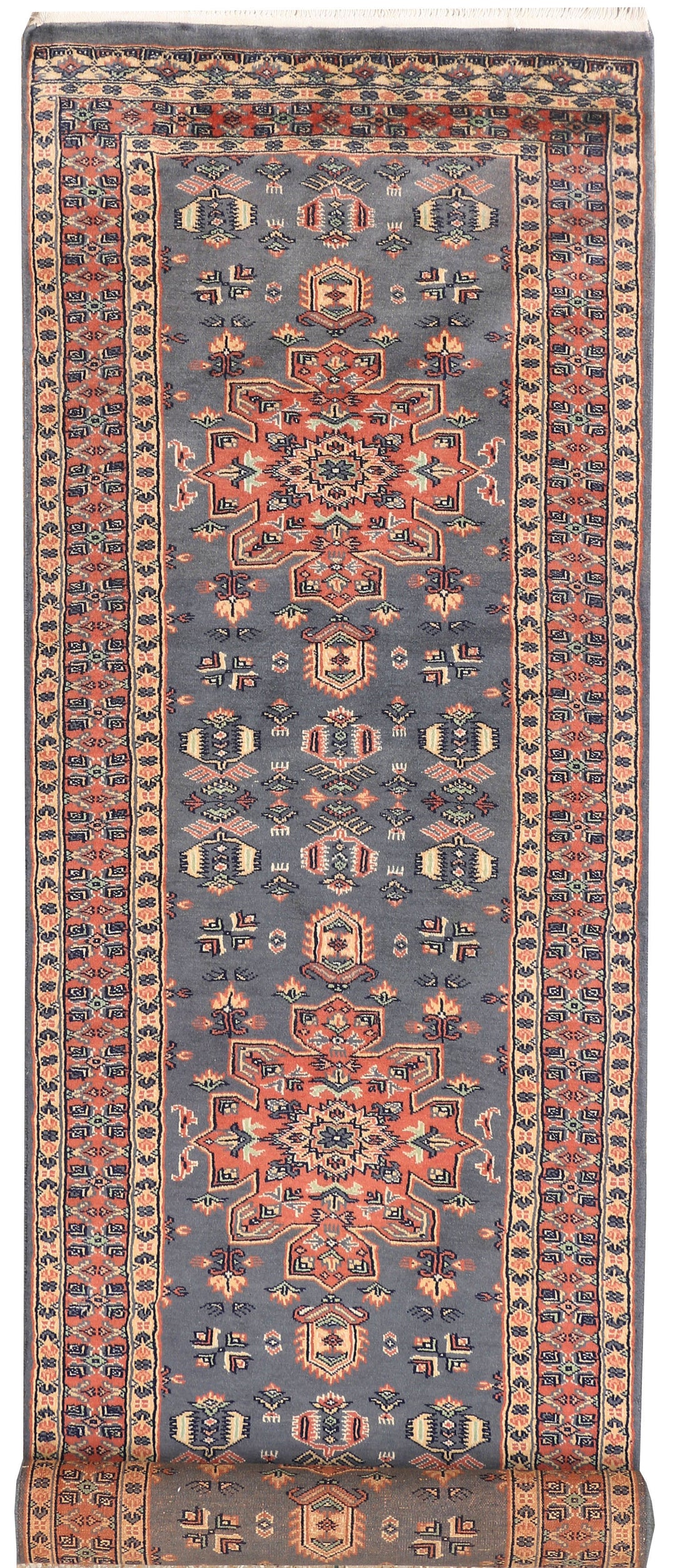 Slate Grey Caucasian 2' 6 x 9' 3 - No. 45394 - ALRUG Rug Store