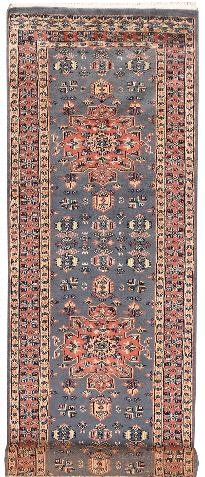 Slate Grey Caucasian 2' 6 x 9' 3 - No. 45394 - ALRUG Rug Store