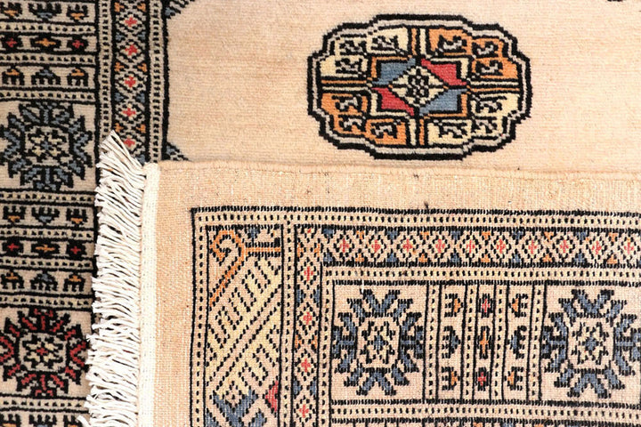 Navajo White Bokhara 2'  7" x 8'  8" - No. QA85574