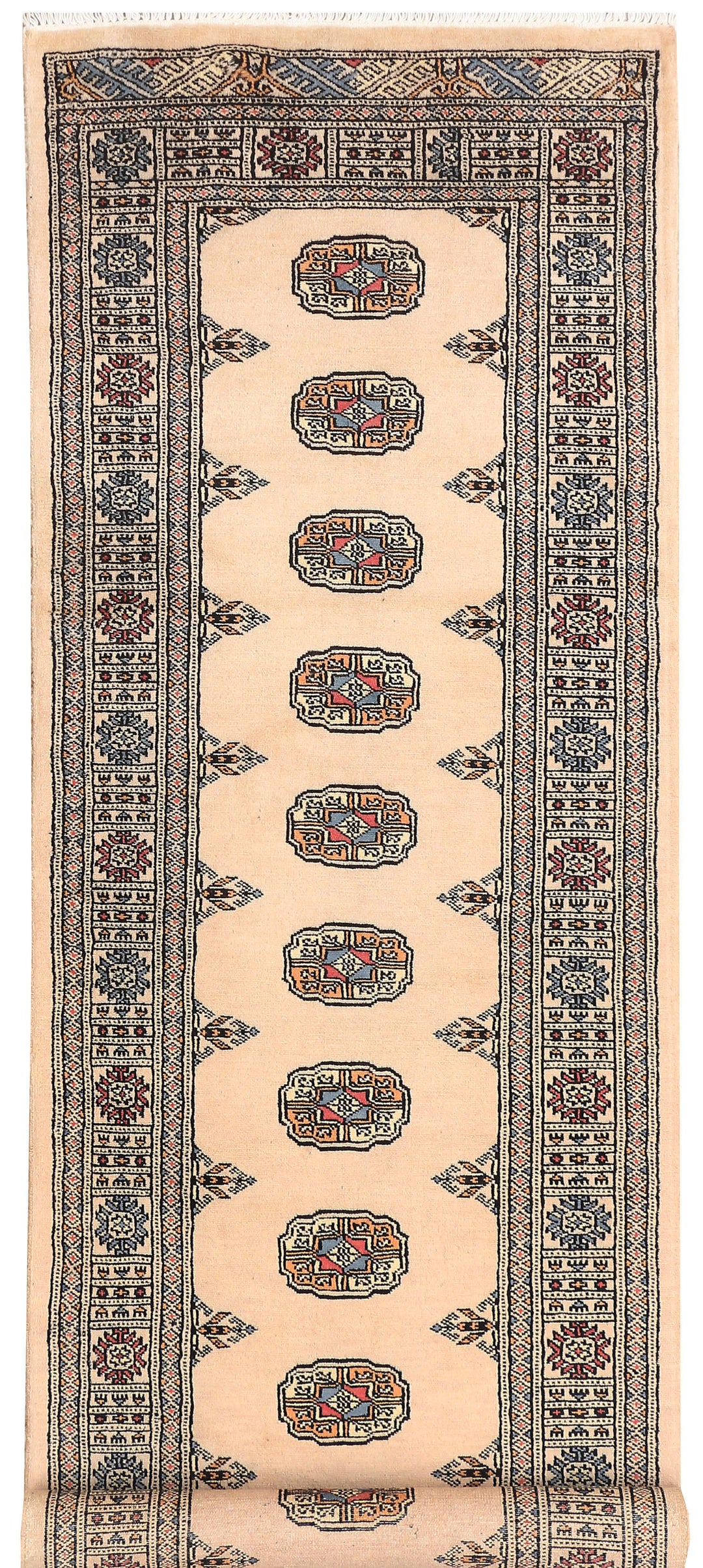 Navajo White Bokhara 2' 7 x 8' 8 - No. 45401 - ALRUG Rug Store